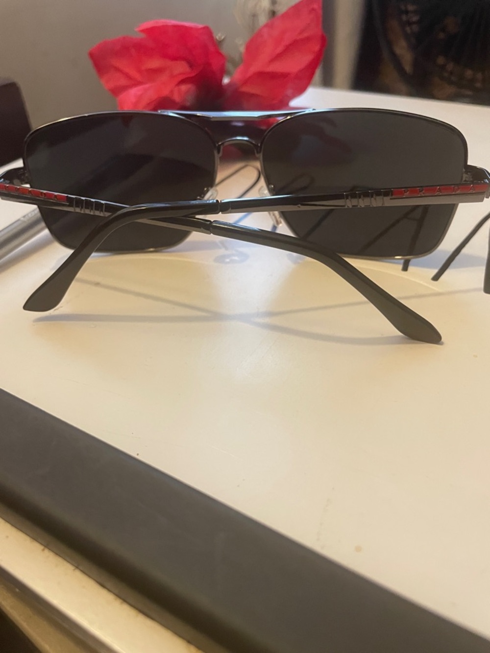 Prada Dark Gray Aviator Sunglasses, New, No Box - Picture 3 of 8
